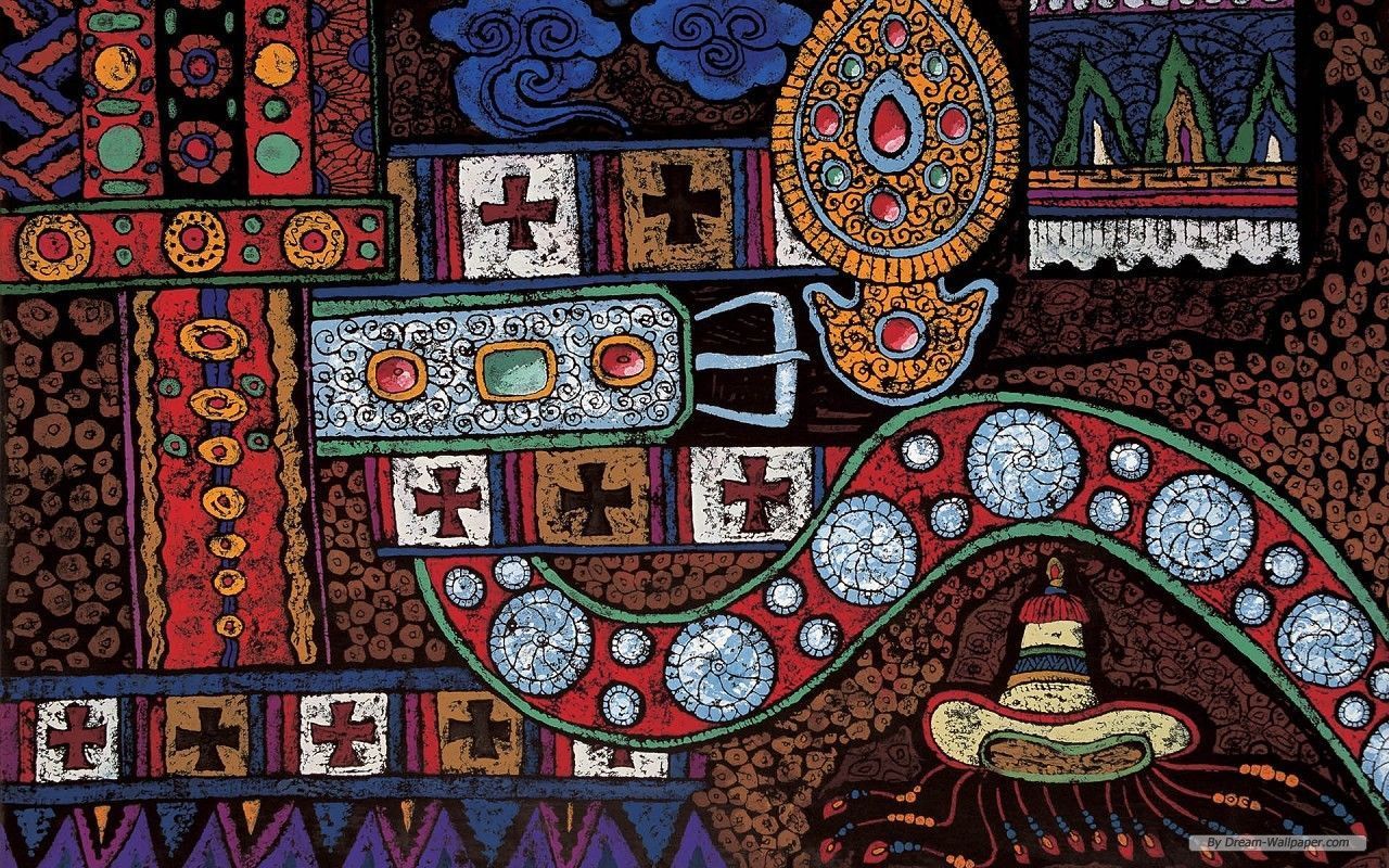 Wallpaper Art Tibetan Thangka Painting
