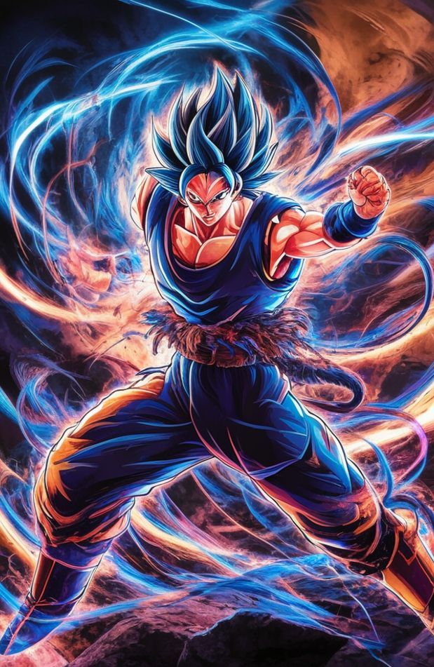 Blue Gogeta Wallpaper
