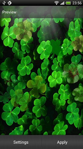 Shamrock Live Wallpaper App For Android By