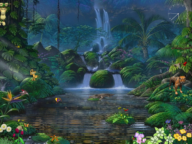 Animated Screensaver Fascinating Waterfalls Fullscreensavers