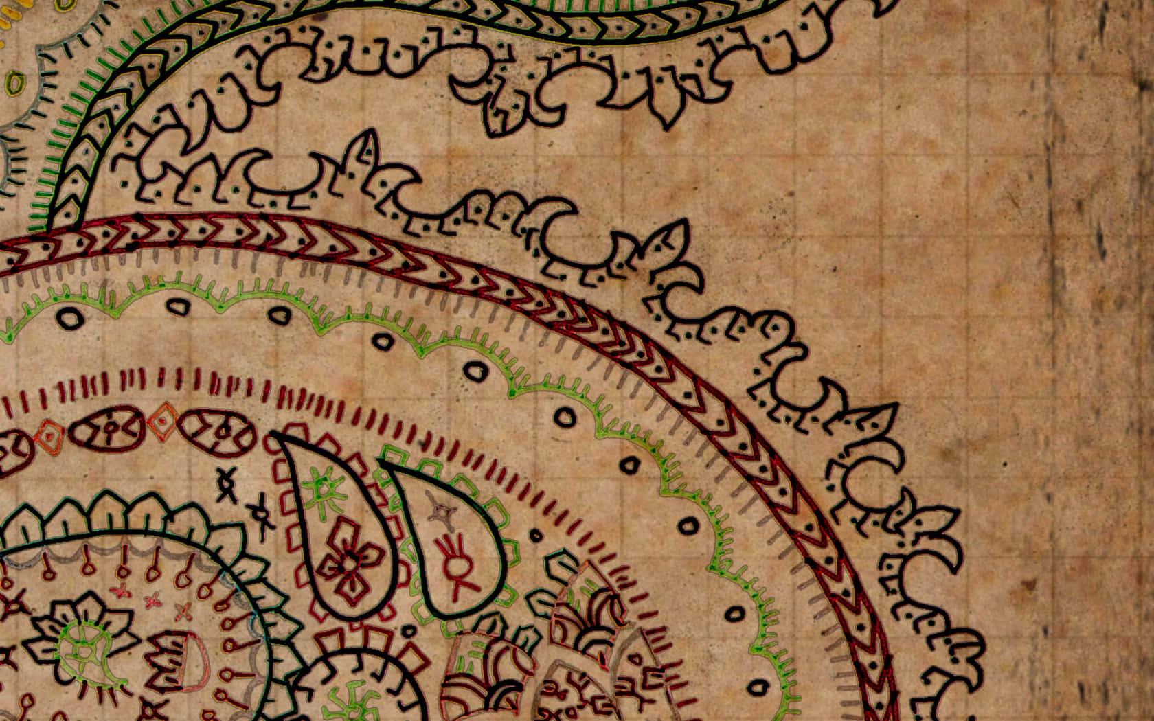 Boho Art Wallpaper