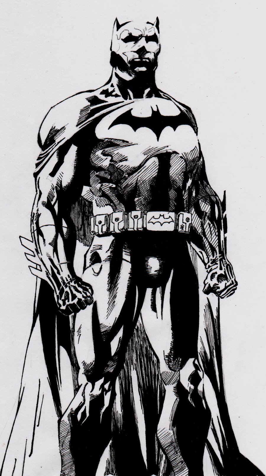 Batman (black and white) by Jim Lee by THECOMICBOOKMILKYWAY on DeviantArt