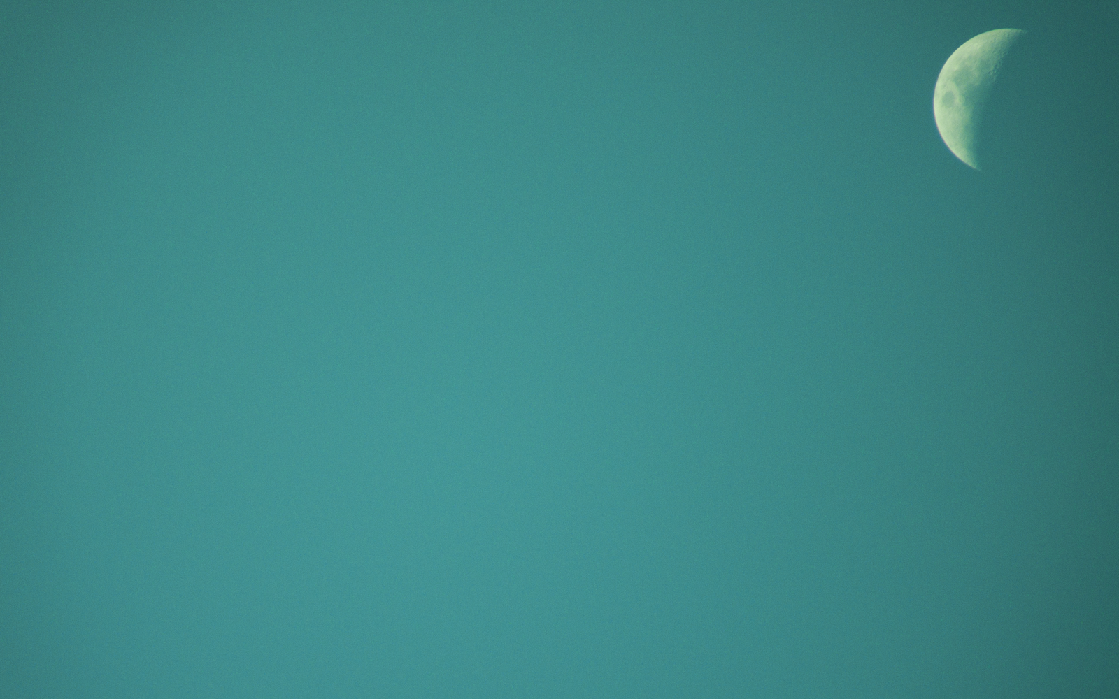 Moon Teal Wallpaper By Babygguy