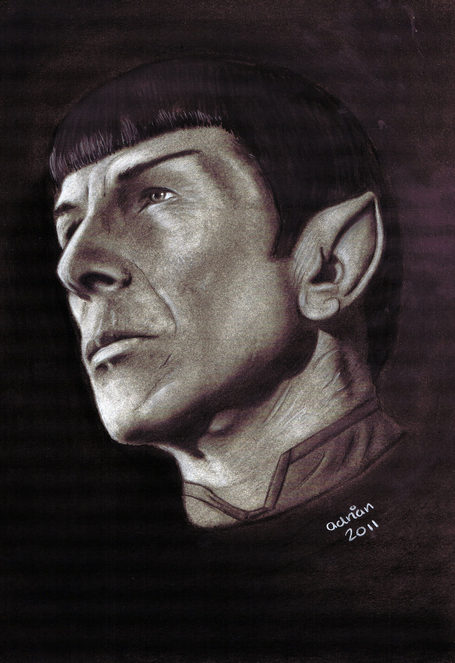 Spock Leonard Nimoy By Adriansportraits