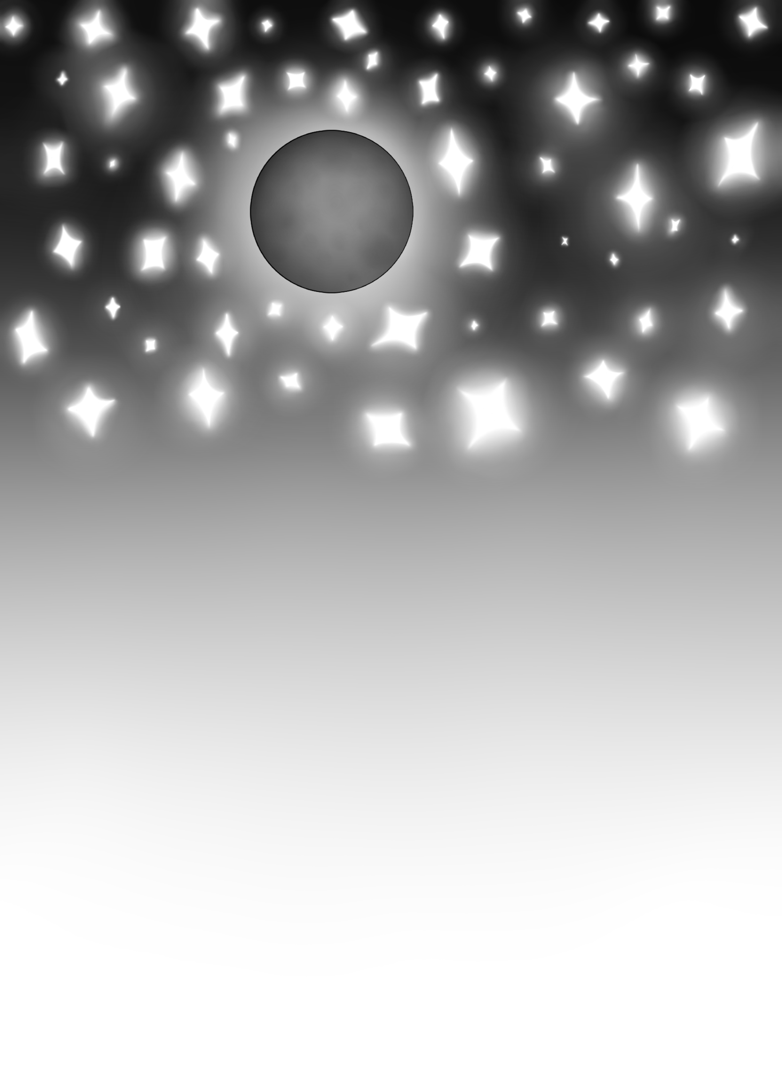 Stars And Moon Background By Pixel Nightmare