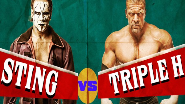Wwe Superstars Sting Vs Triple H Wrestlemania Match Wallpaper