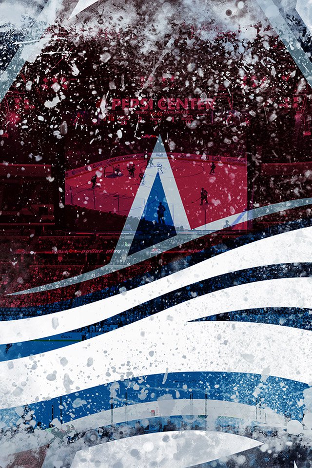  colorado avalanche ice logo   parallax HD iPhone iPad wallpaper