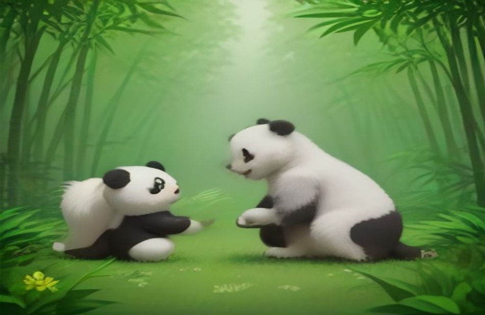 Cute Panda Background