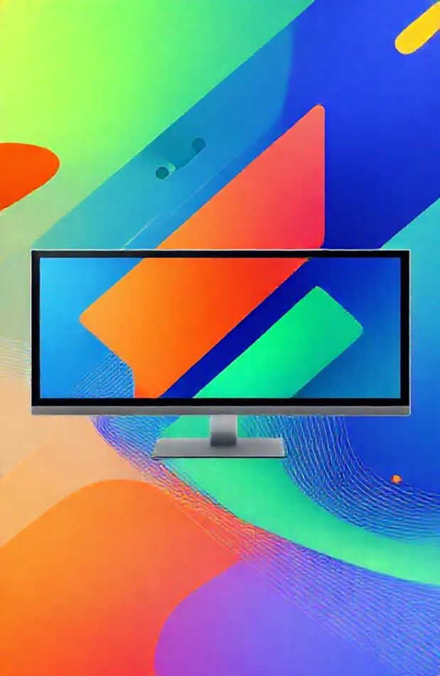 Abstract Dual Monitor Wallpaper