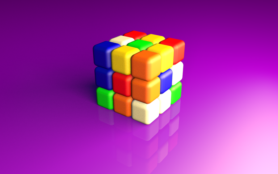 3d Rubiks Cube Wallpaper Scrambled Rubik S By