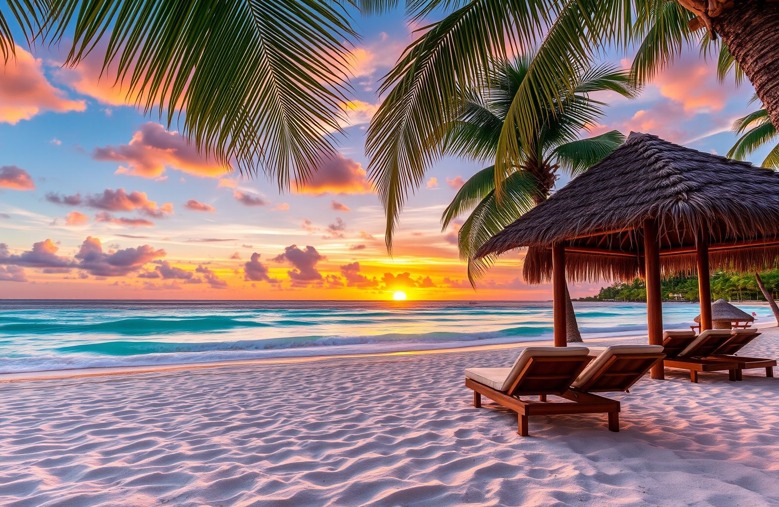 Beach Resort Wallpaper