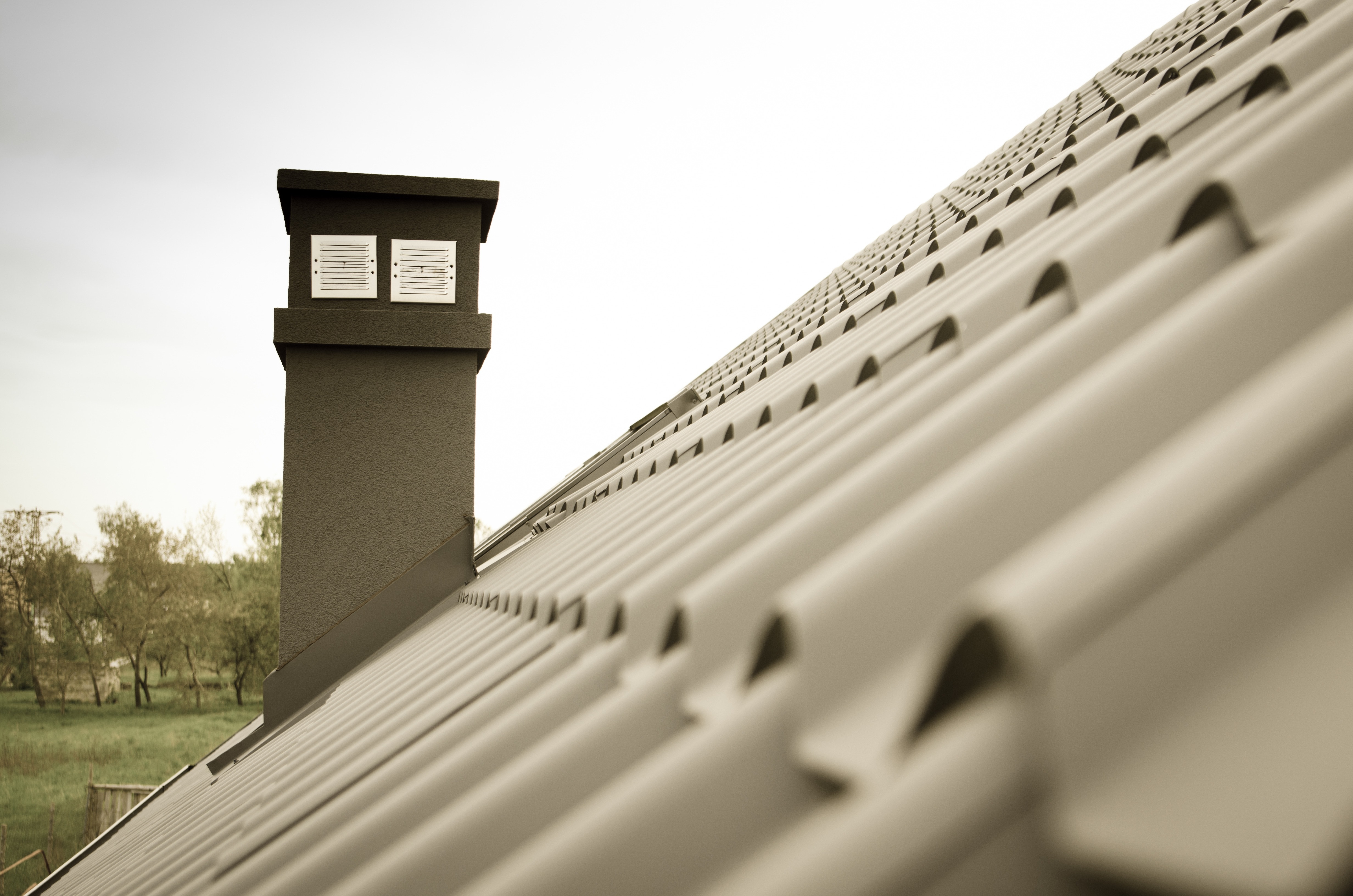Grey Corrugated Roofing Image