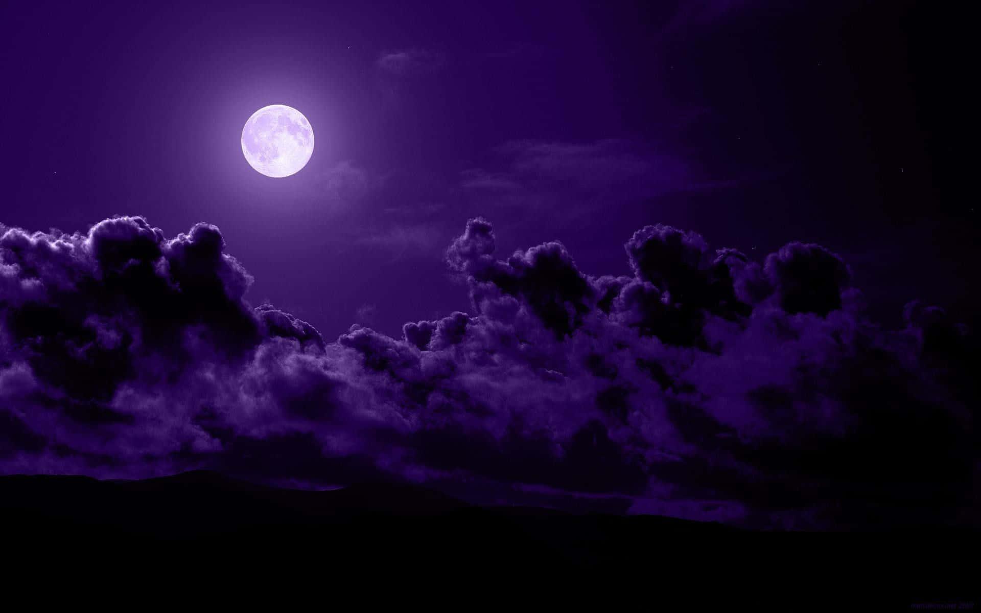 Purple Moon Wallpaper HD