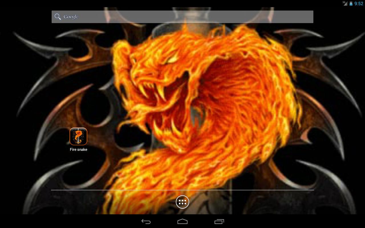 Fire Snake Live Wallpaper Screenshot