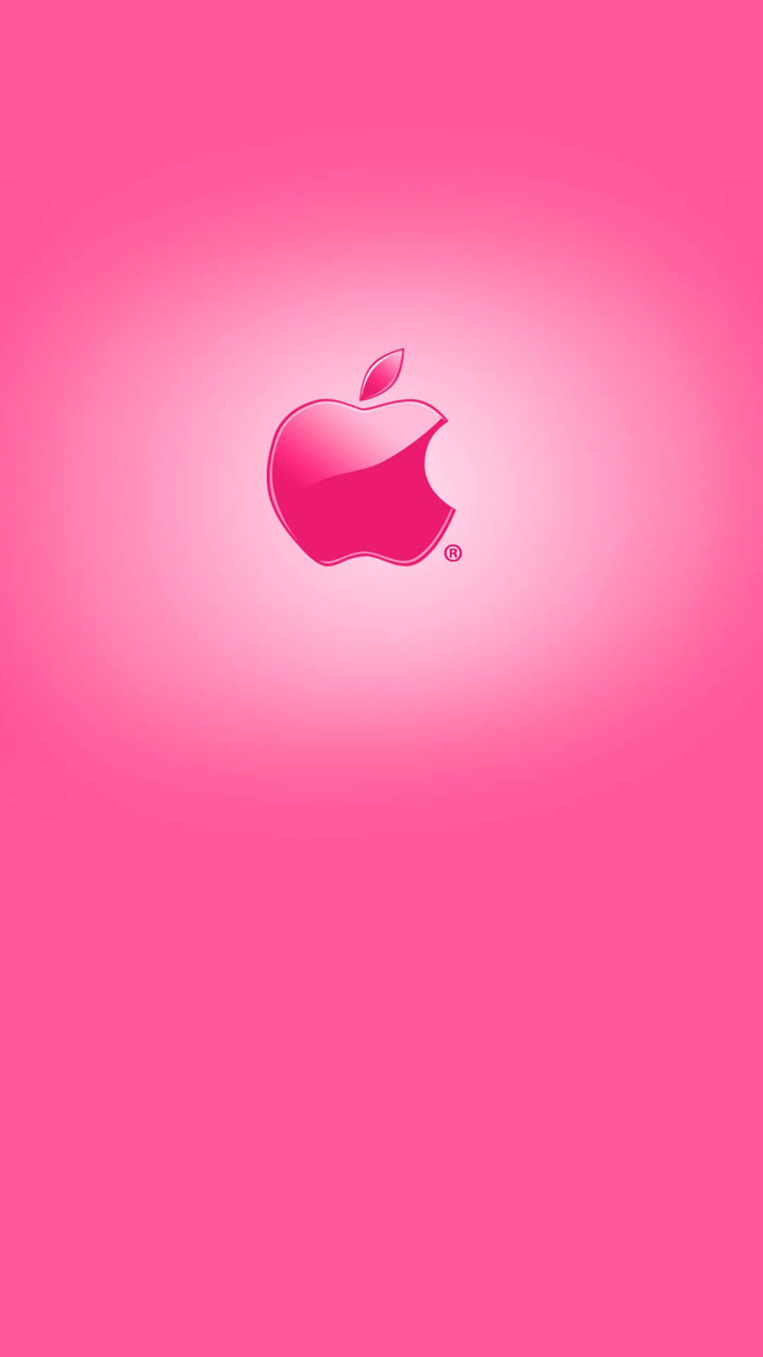 Glossy Pink Logo Amazing Apple HD iPhone Wallpaper