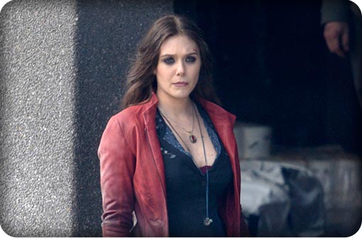Production Photos Of Elizabeth Olsen As The Scarlet Witch During