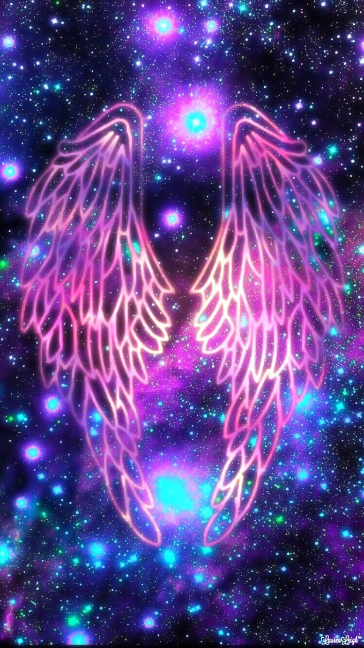 Wings Galaxy Colorful Art Space Pretty Cute Girly