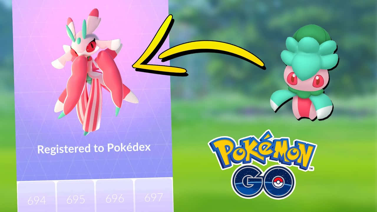 Pok Mon Go Fomantis And Lurantis Poster Wallpaper