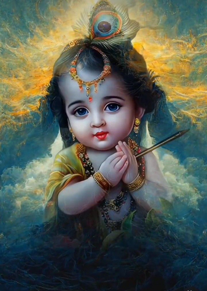 Little Krishna Hd Wallpaper