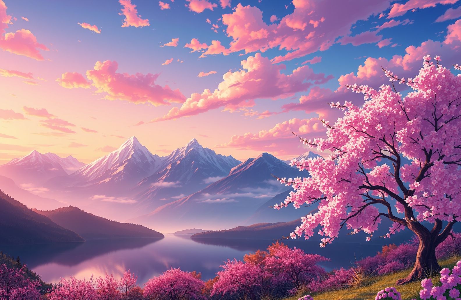 Cool Anime Landscape Wallpaper