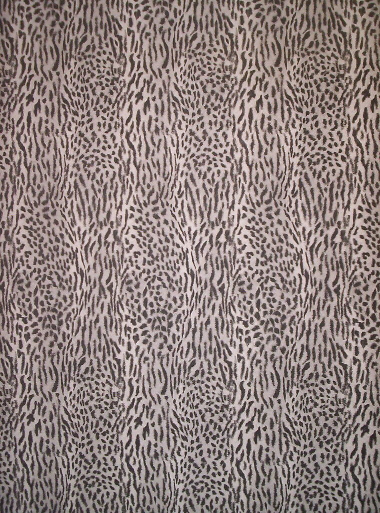 Black White And Gray Faux Leopard Fur Wallpaper