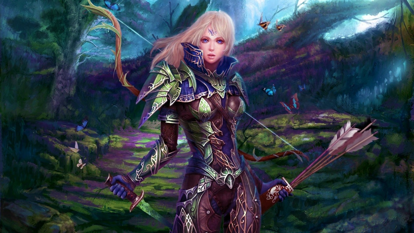 Fantasy Warrior Wide Desktop Background Wallpaper13