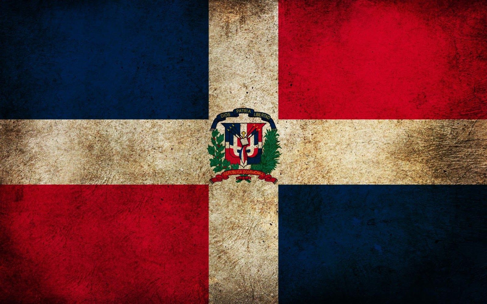 Dominican Republic Flag Large Image First In