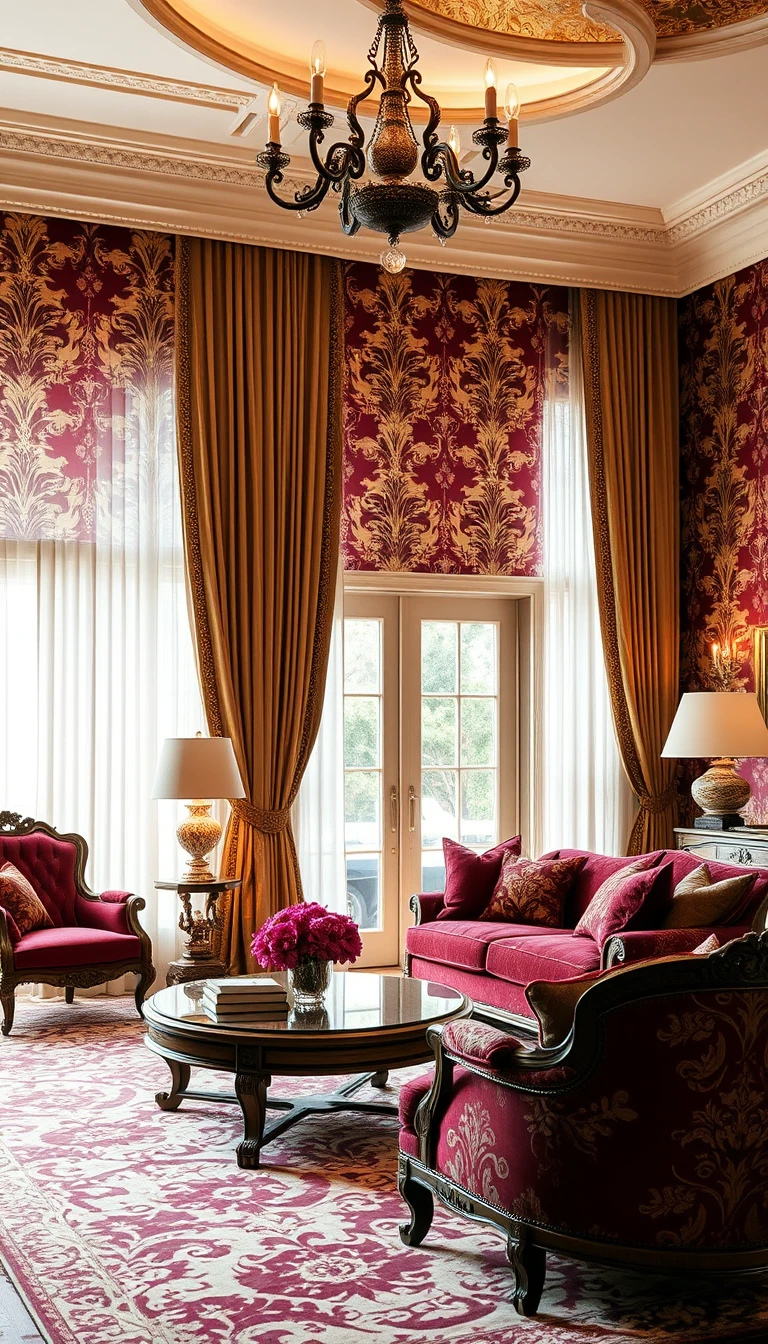 Silk Damask Wallpaper