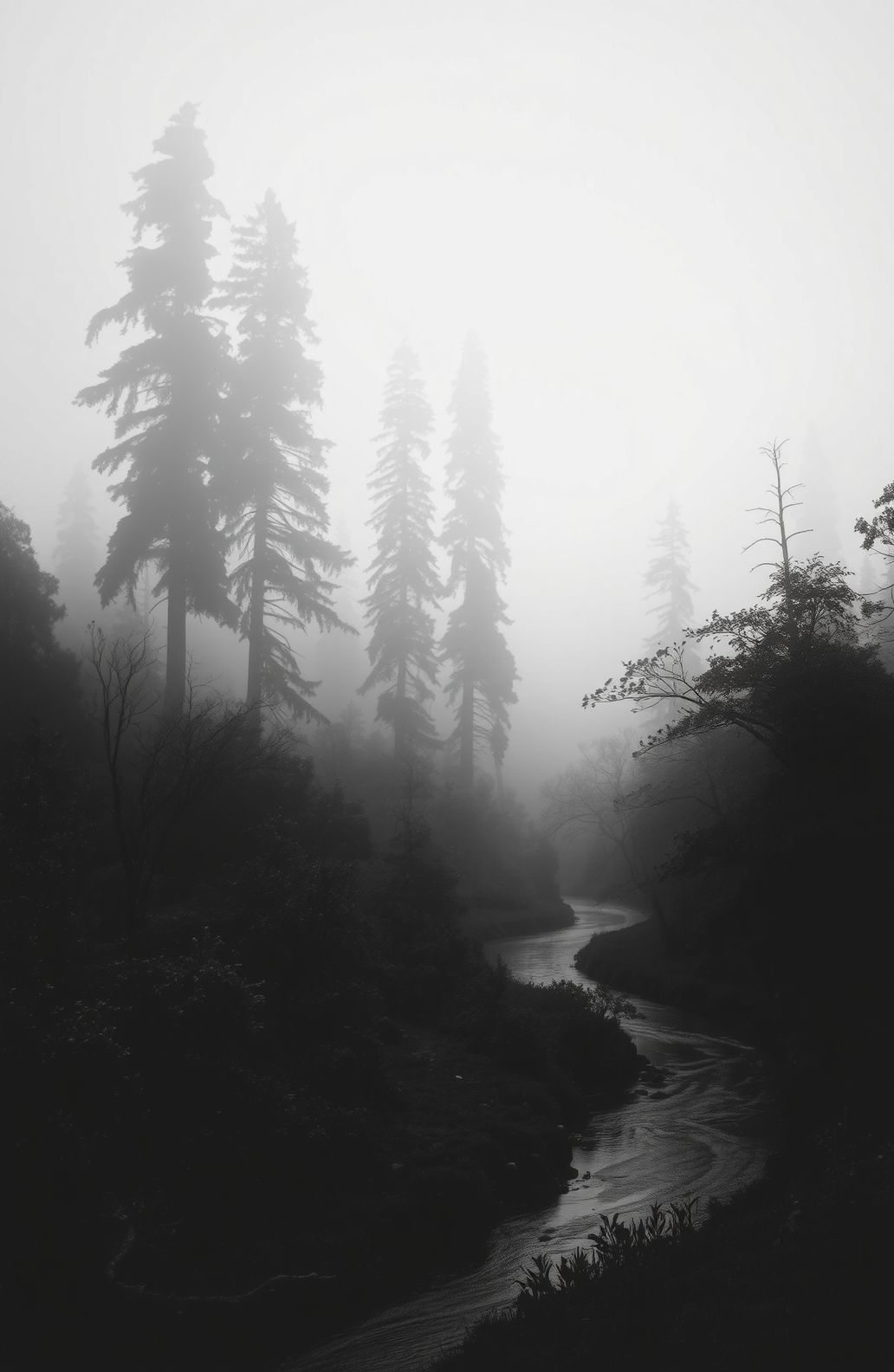 Black And White Nature Wallpaper