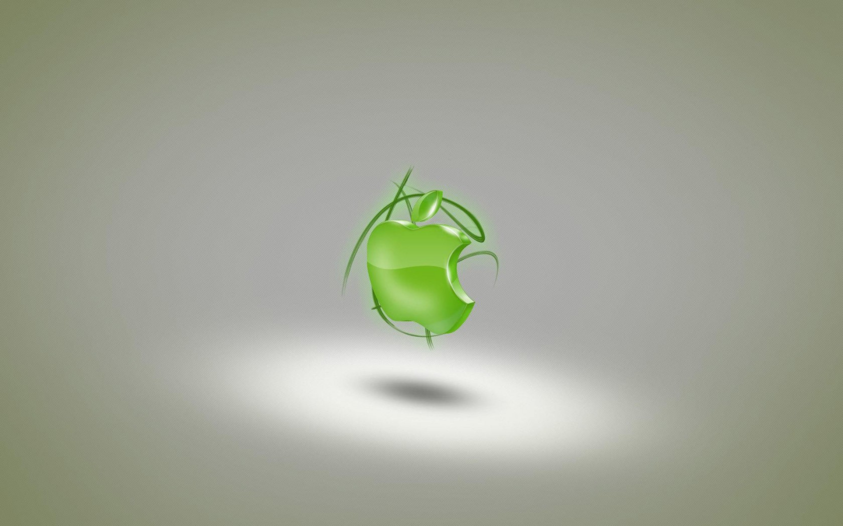Green Glass Apple HD Desktop Wallpaper Widescreen High