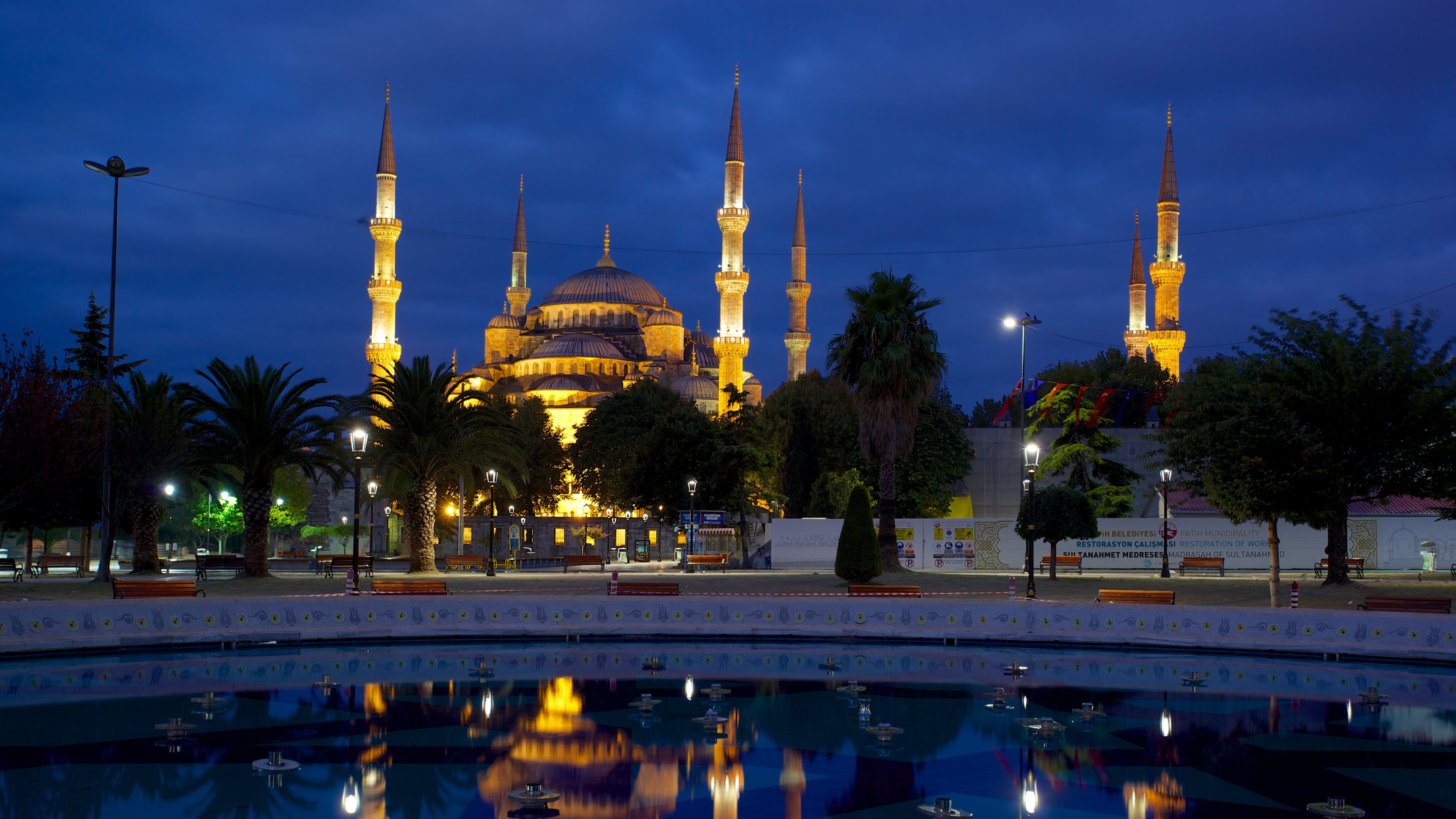 Blue Mosque Or Sultan Ahmed Wallpaper HD