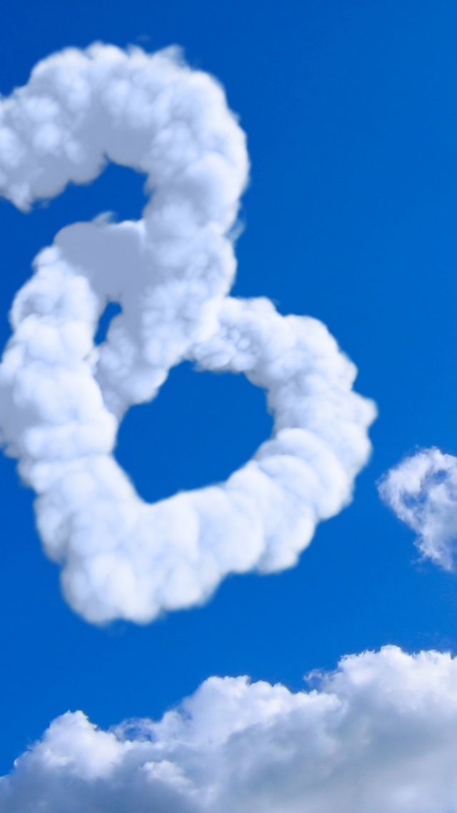 Wallpaper Heart 5k 4k 8k Cloud Blue Sky Nature