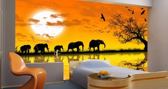 Africa Mural Decorative Painting Walls Furniture