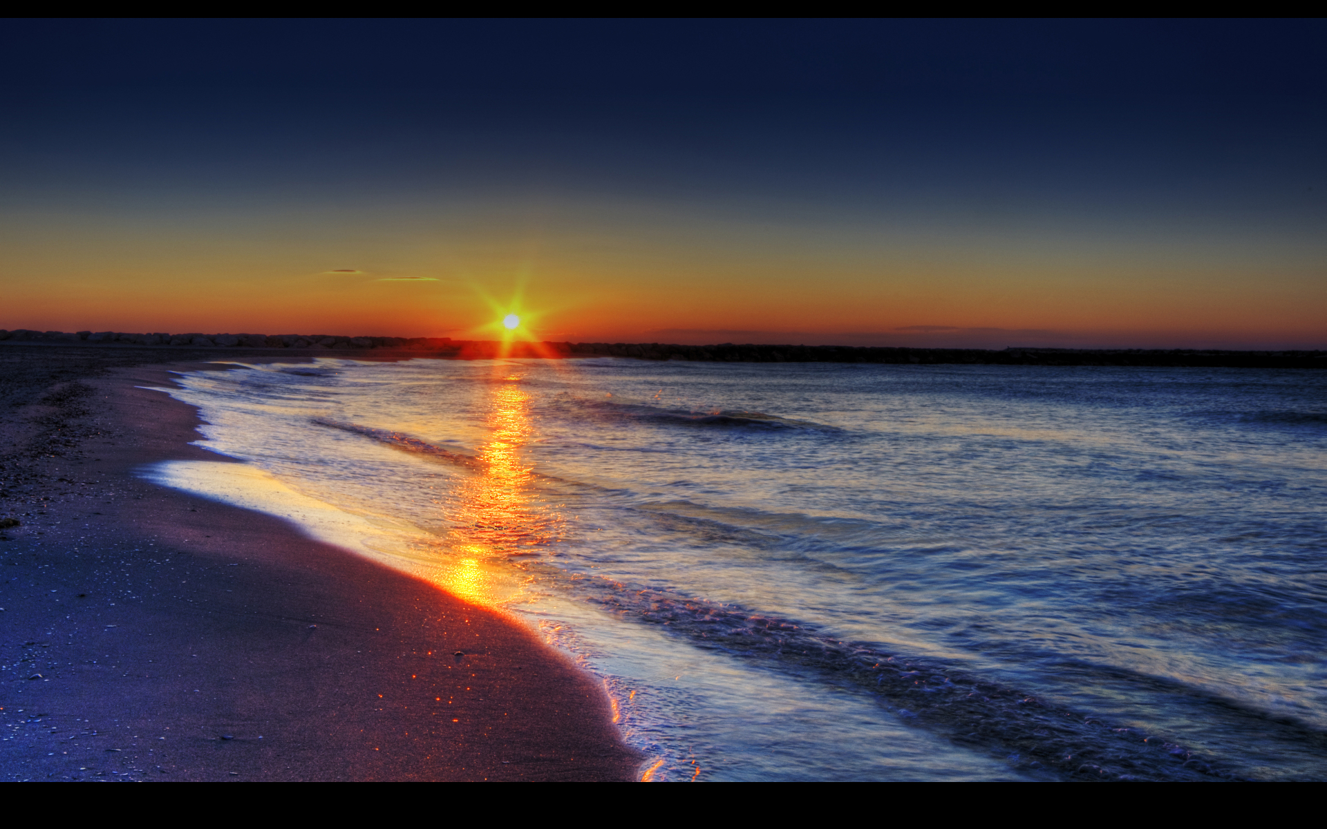 Beach Sunrise Wallpaper Desktop On