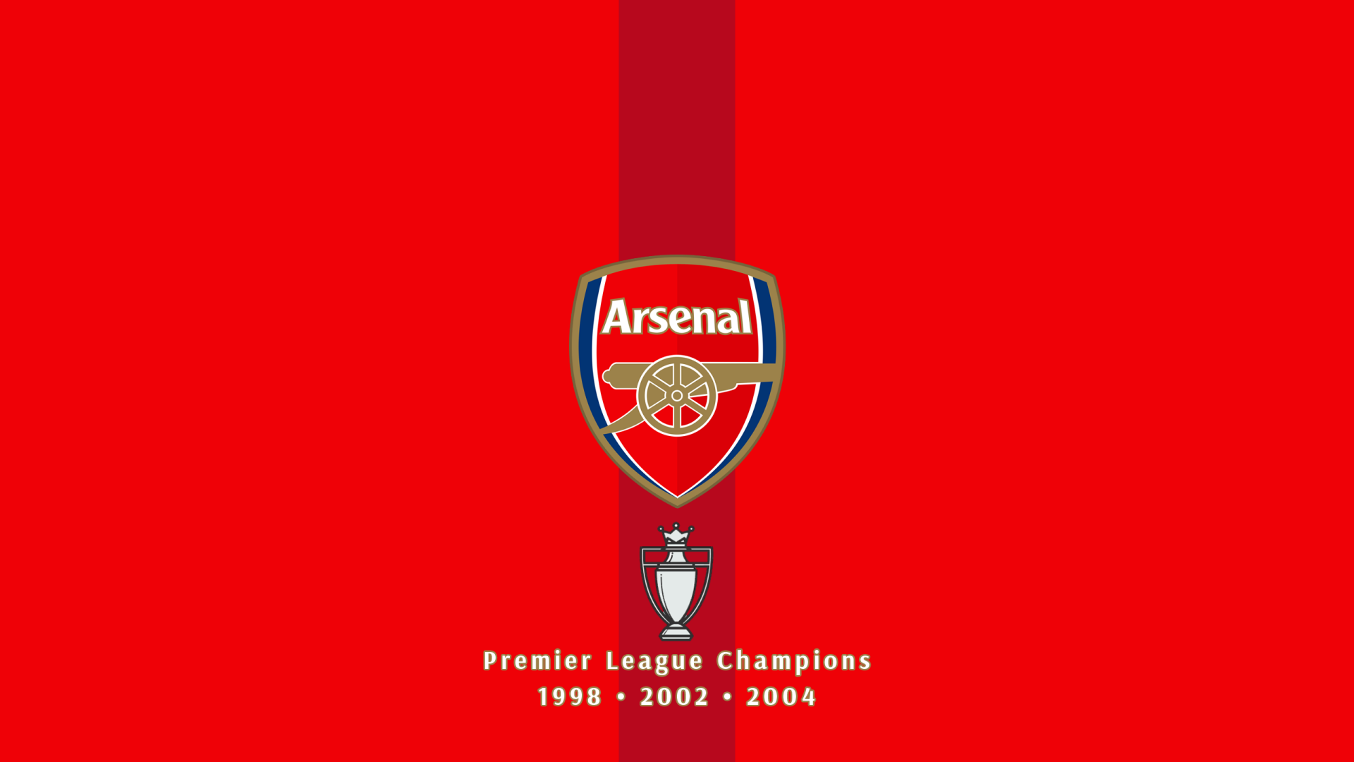 Arsenal Premier League Champions 1998, 2002, 2004 - 4k Wallpaper