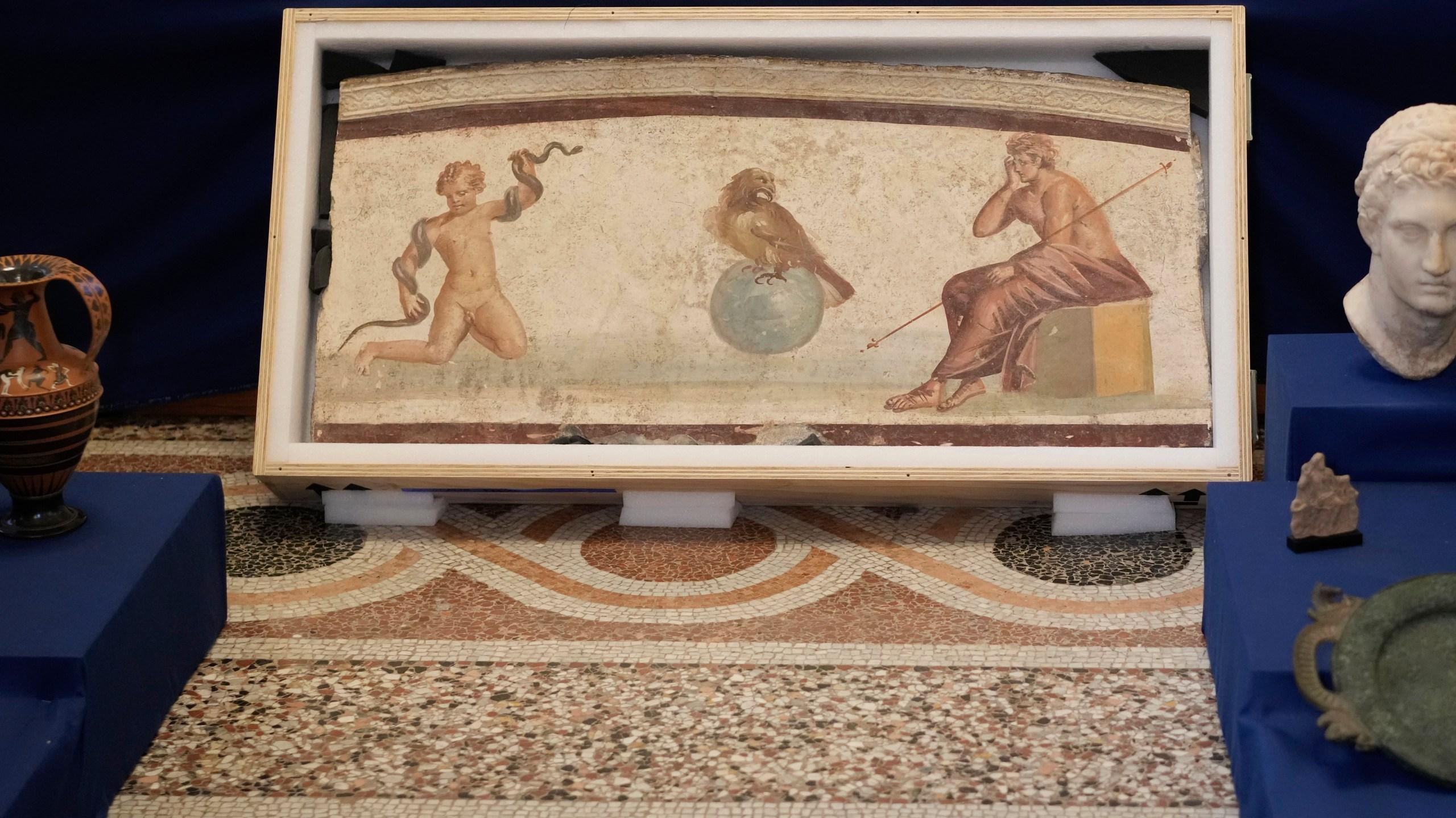 Ancient Fresco Among Treasures Returned To Italy From Us