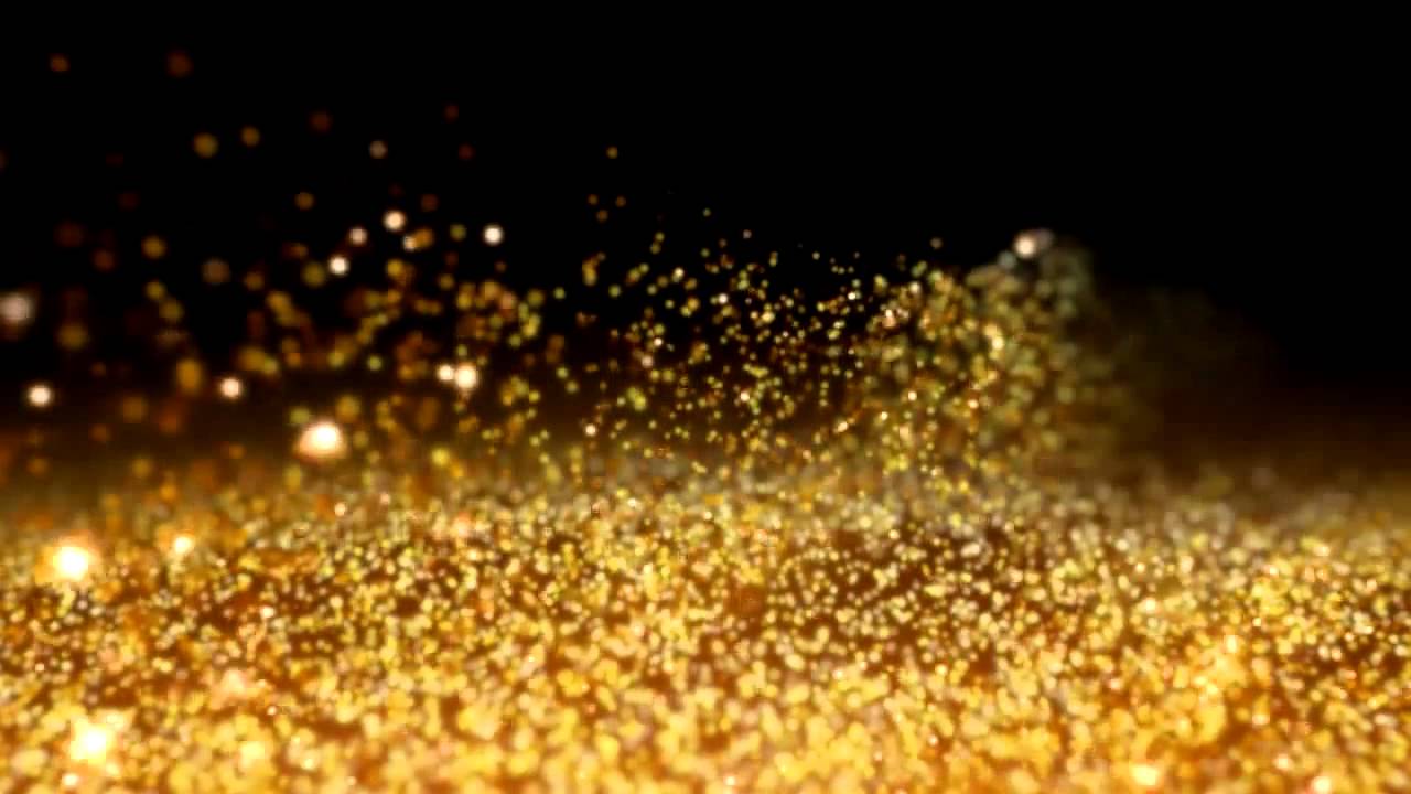Gold Dust Wind Particles HD Background