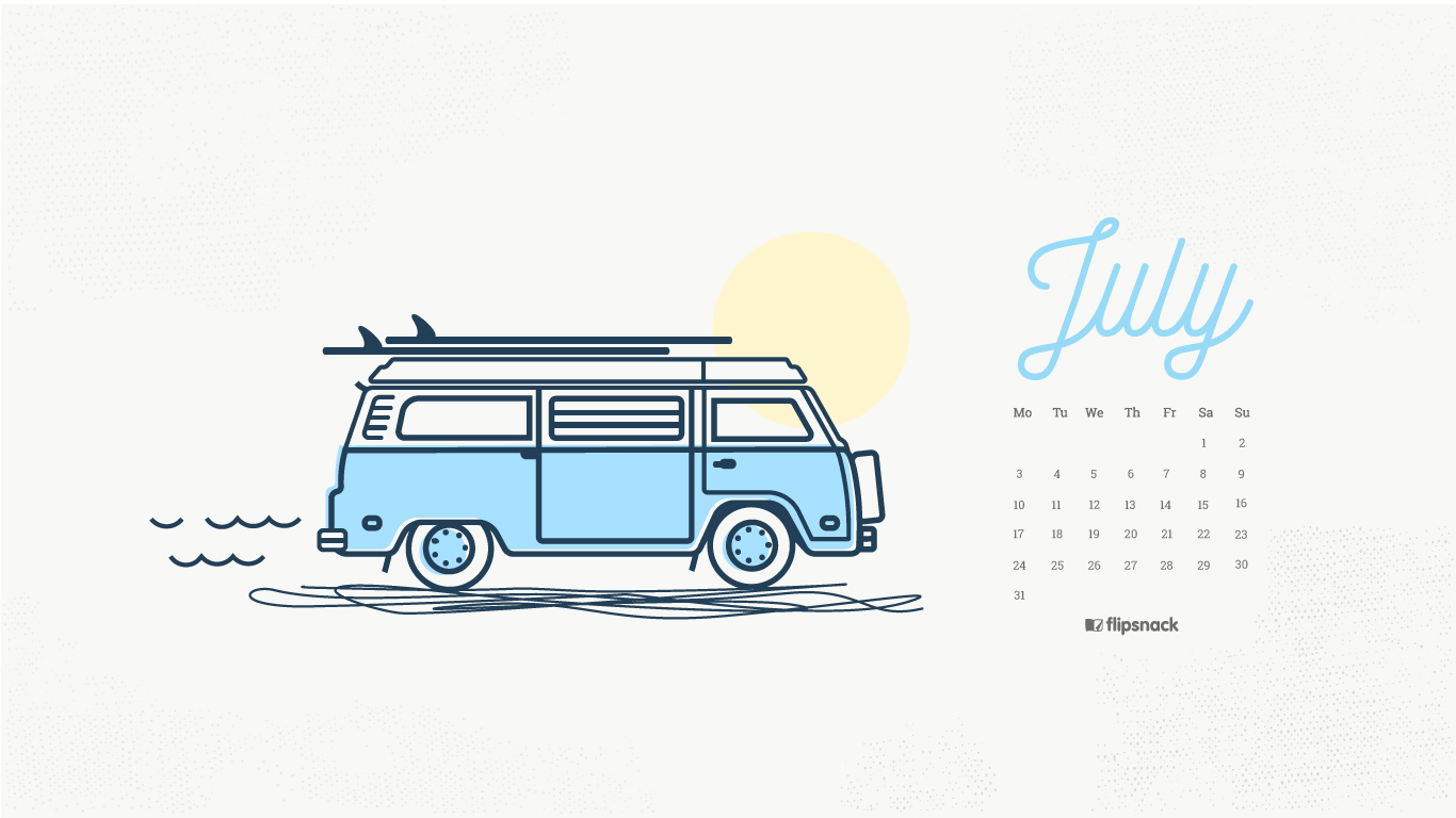 July Calendar Wallpaper For Desktop Background