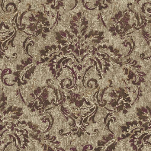 York Wallcoverings French Dressing Antique Damask Wallpaper Out of