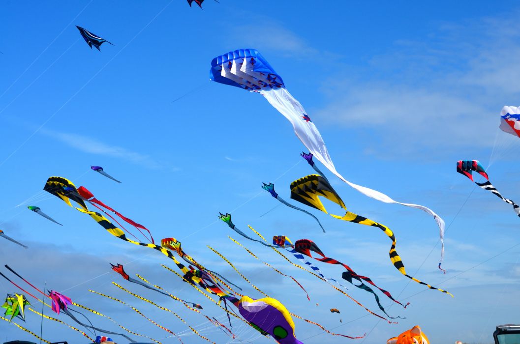 Kite Flying Bokeh Flight Fly Summer Hobby Sport Sky Toy Fun