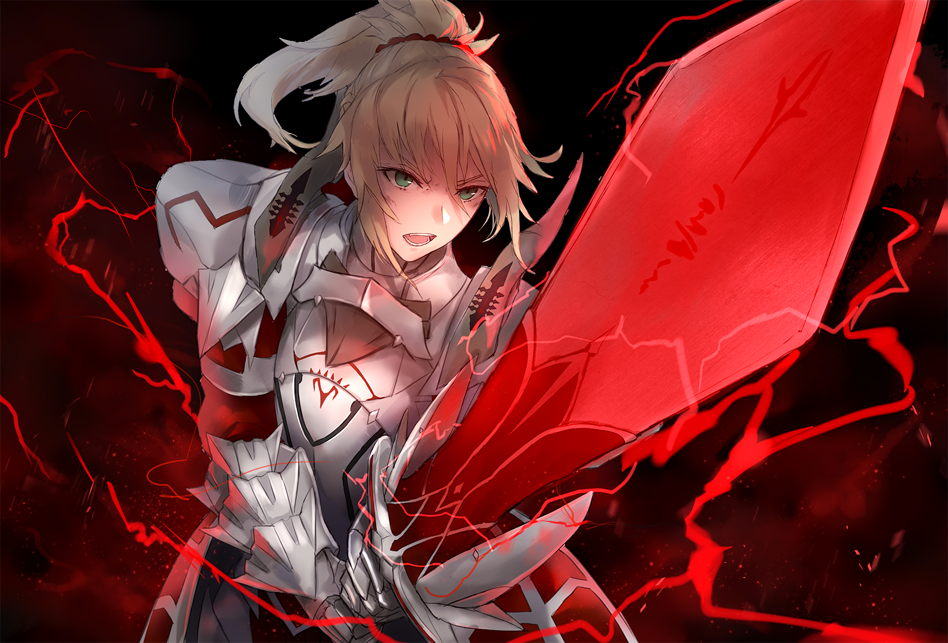 Anime Fate Apocrypha Mordred Saber Of Red