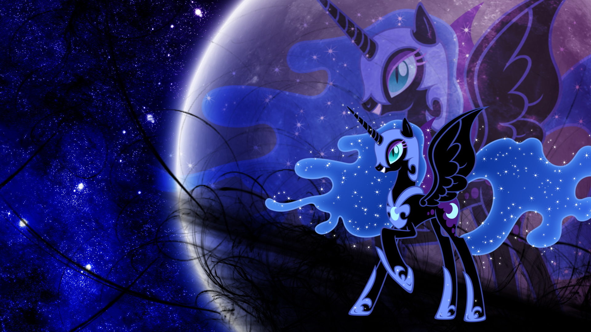 Nightmare Moon By Hardii Wallpaper