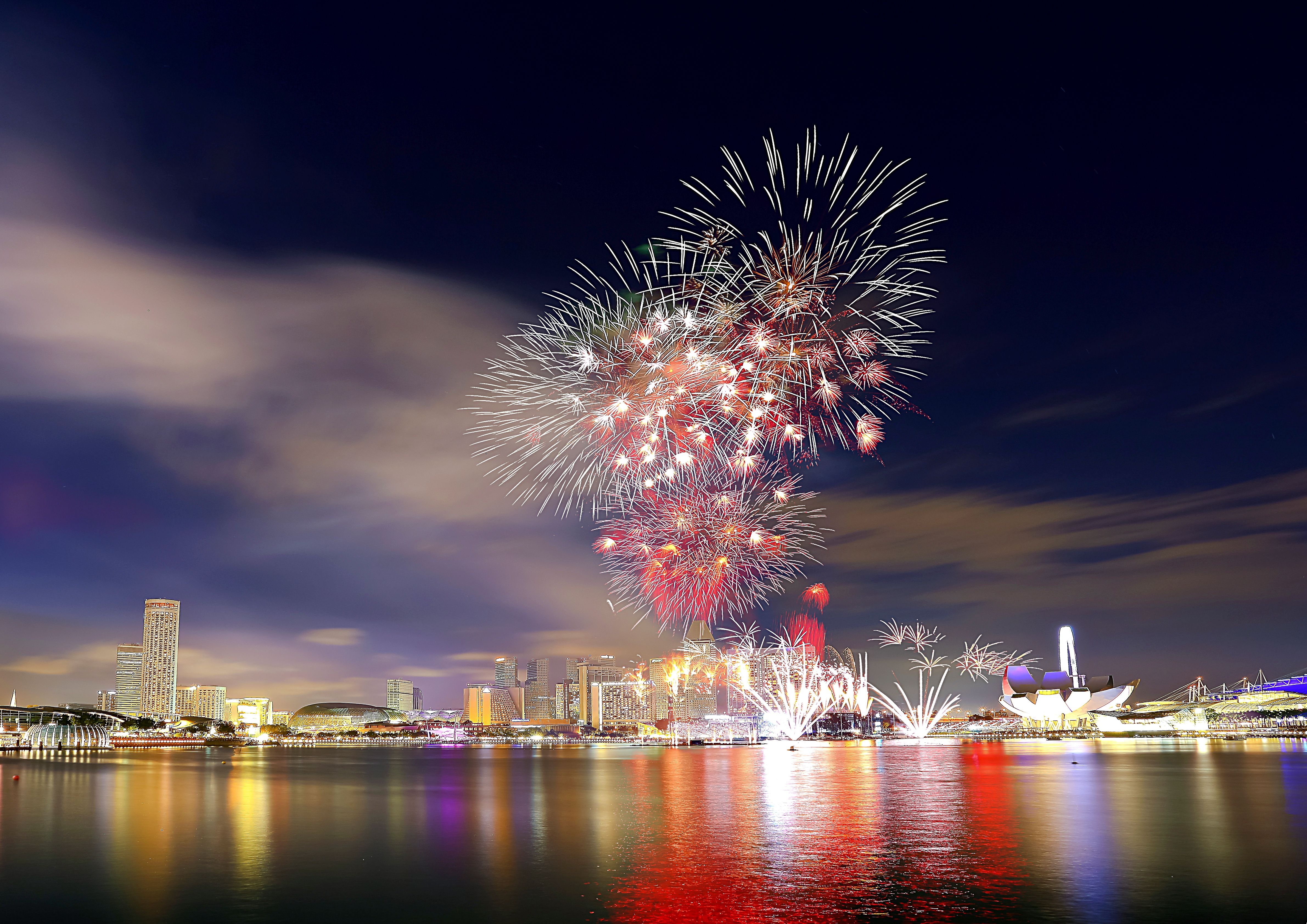 National Day Parade Singapore Fireworks R Wallpaper