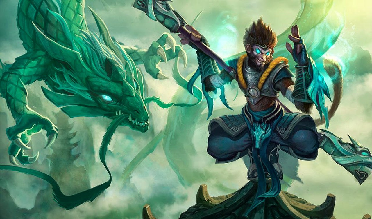 Wukong Jade Dragon Weapon League Of Legends Champion Lol Puter