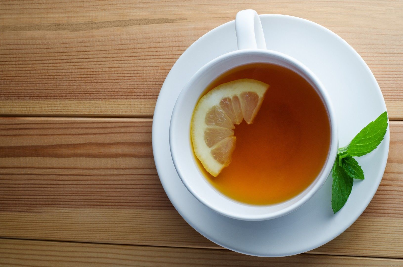 Best Ginger Lemon And Cop Of Tea On Light Wallpaper Image