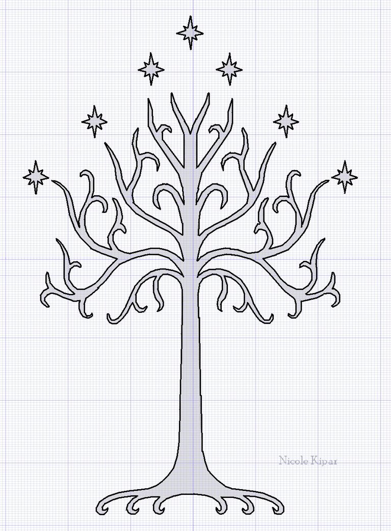 Tree Of Gondor Wallpaper Whte By