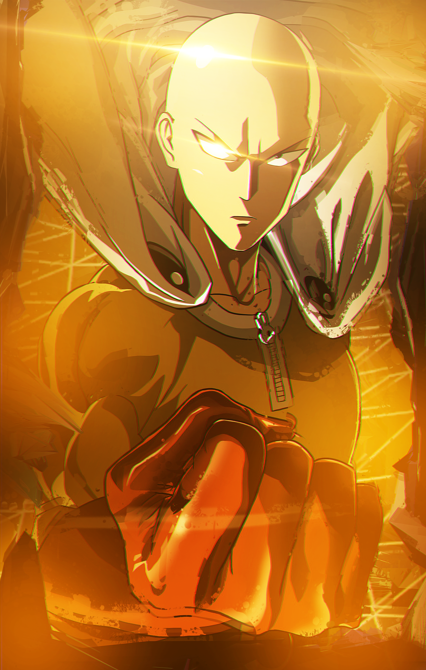 I Made A Saitama Wallpaper For Mobile R Onepunchman One Punch