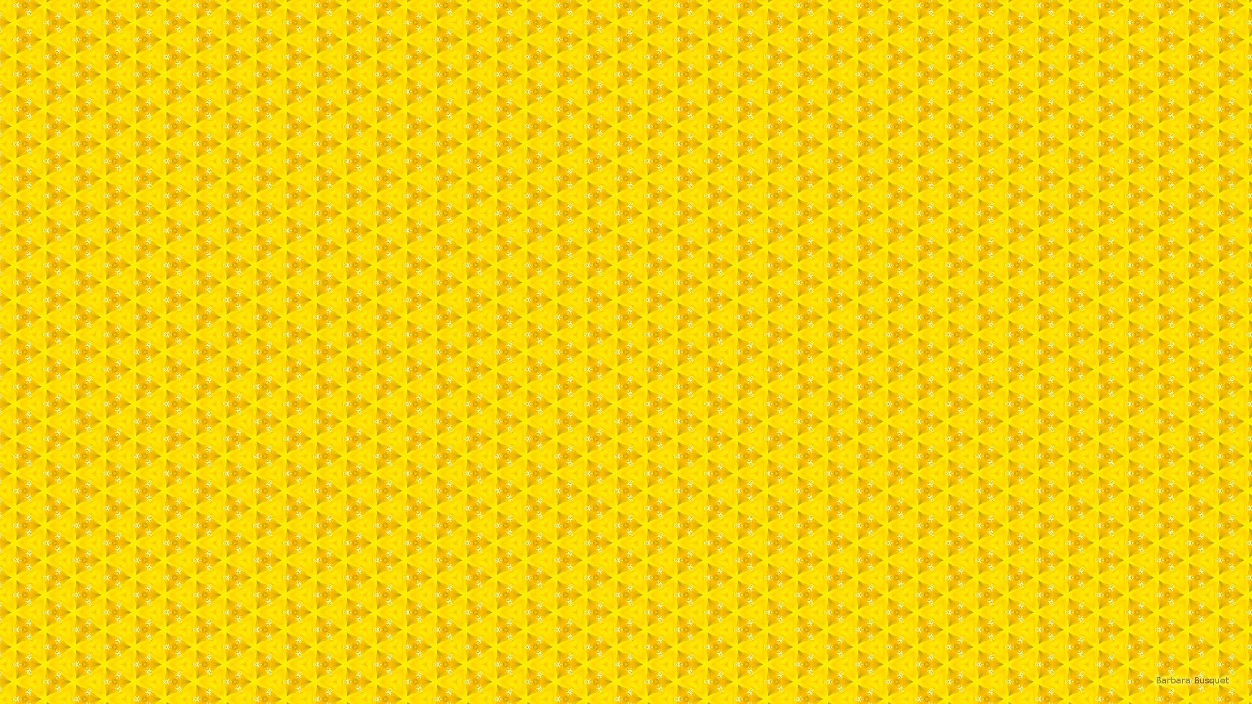 Bright Yellow Geometric Pattern Wallpaper