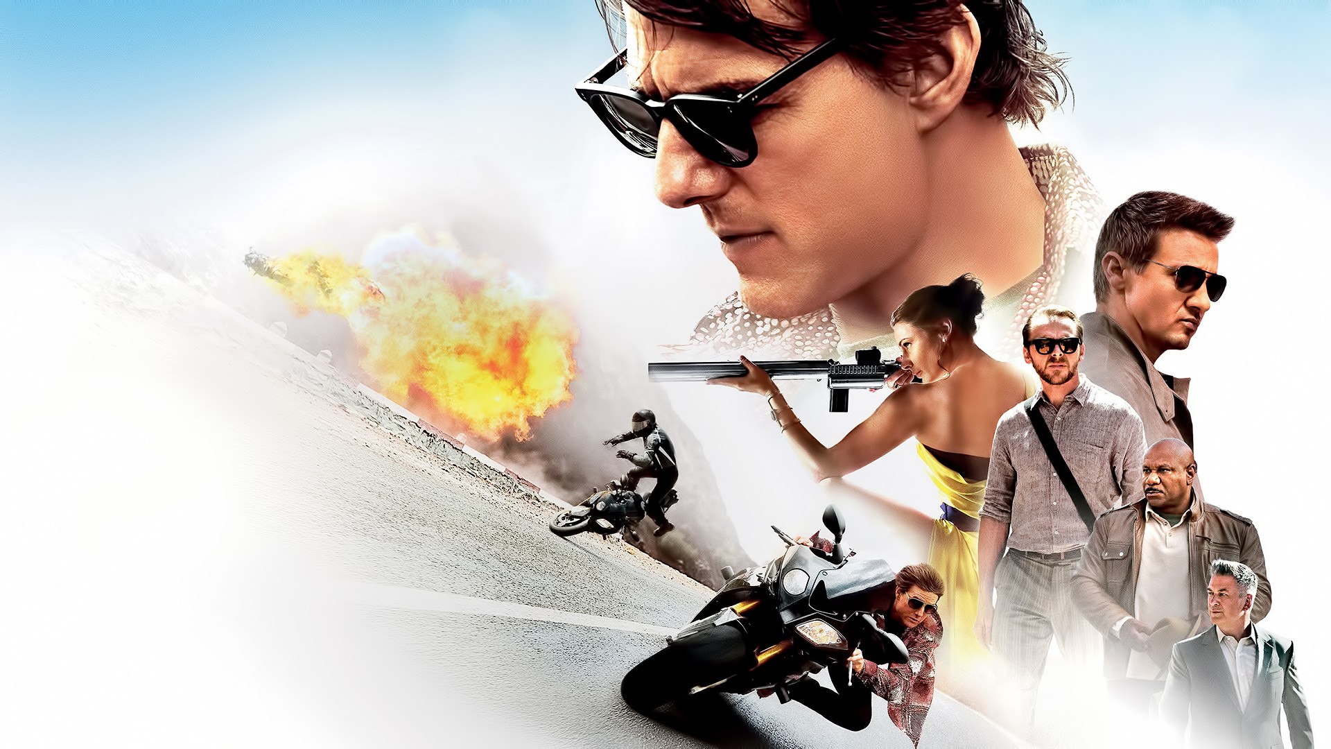 Wallpaper Glasses Vehicle Tom Cruise Jeremy Renner Mission