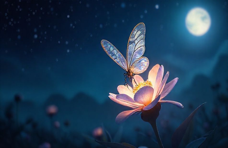 Night Butterfly Wallpaper